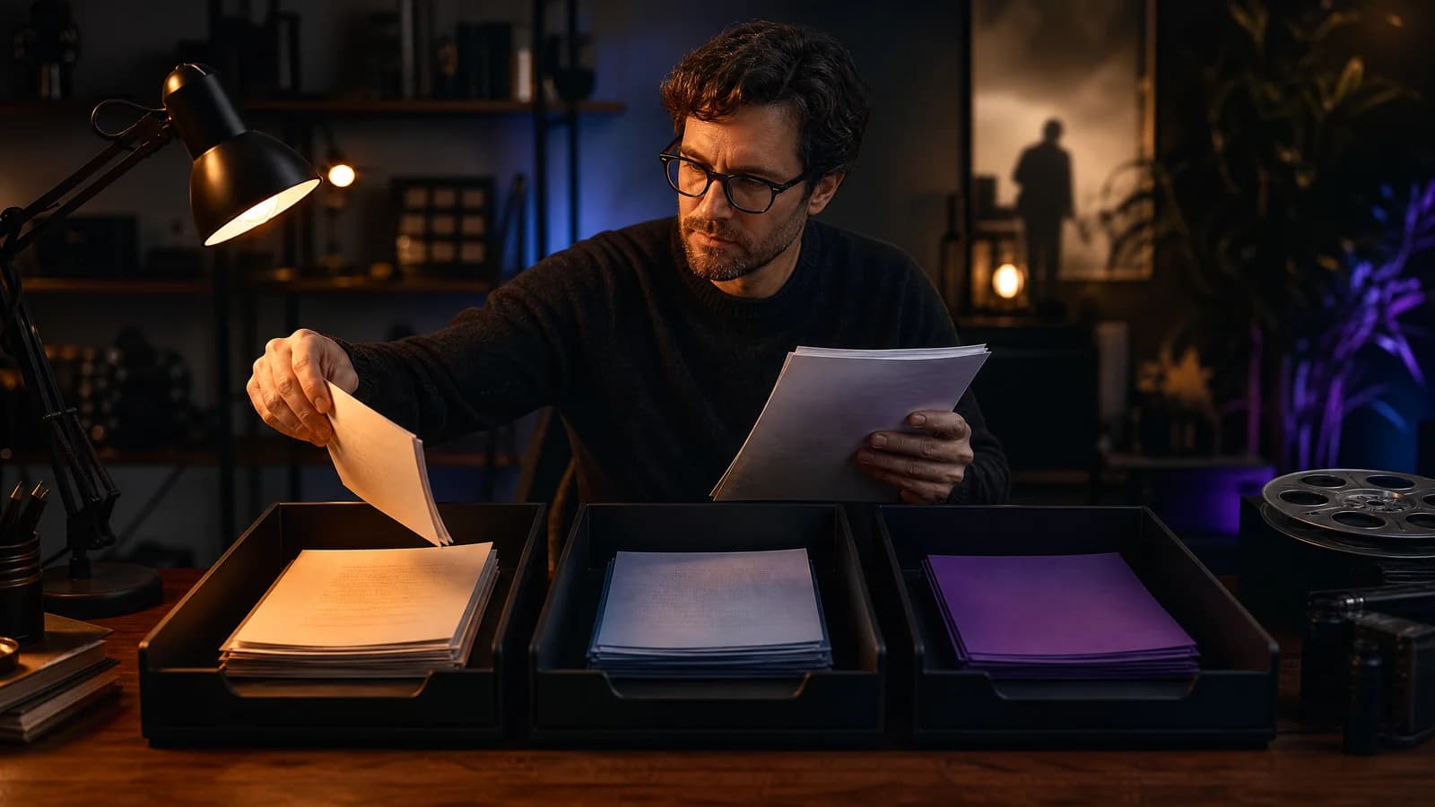 A writer sorting contest, visibility and feedback routes into the right destinations