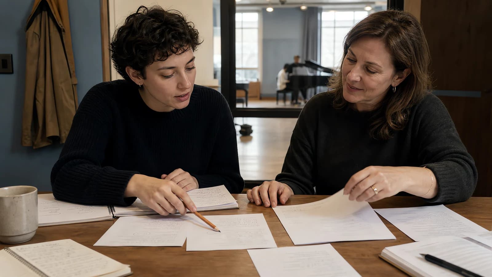 A writer and a producer trace one clean cause-and-effect line through a crowded story summary