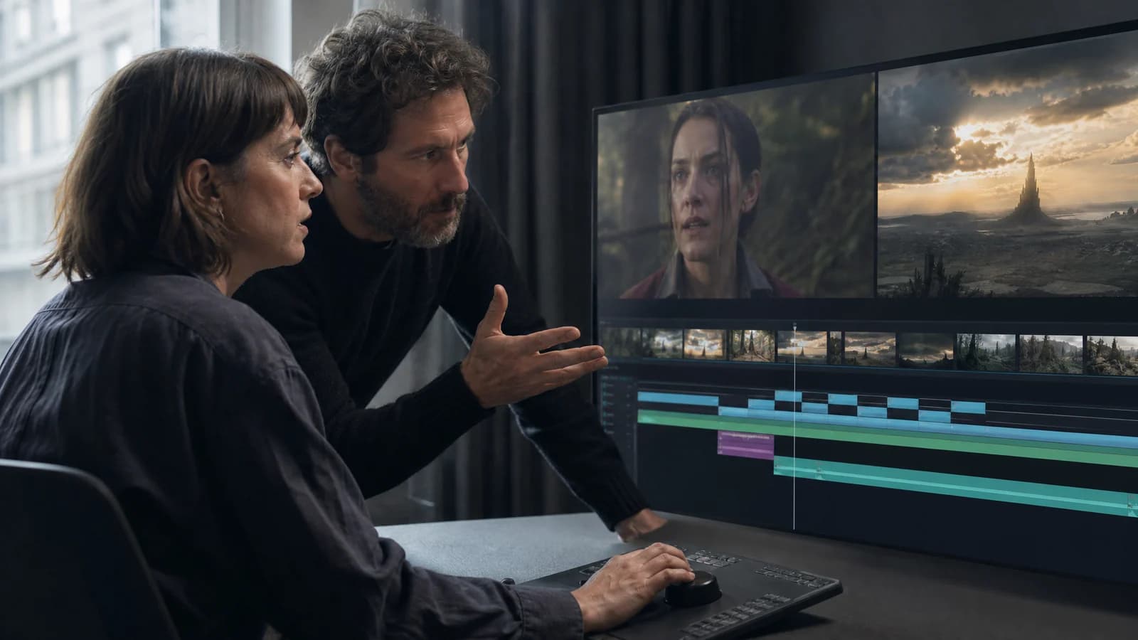A writer-director and editor tracing human decisions through the layers of an AI-assisted sequence