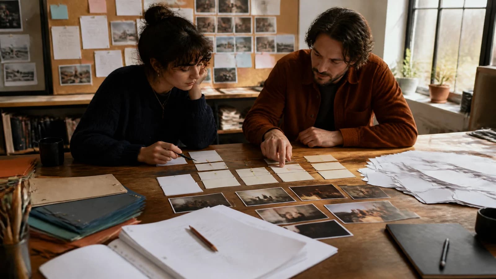 Screenwriter mapping a focused shortlist of representatives from comparable films, writing samples and legitimate access routes